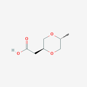 rac-2-[(2R,5S)-5-methyl-1,4-dioxan-2-yl]aceticacid