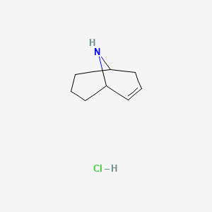 molecular formula C8H14ClN B13508909 9-Azabicyclo[3.3.1]non-2-ene hydrochloride 