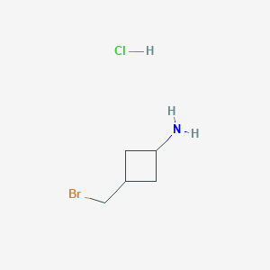 3-(bromomethyl)cyclobutan-1-aminehydrochloride,Mixtureofdiastereomers