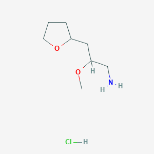 2-Methoxy-3-(oxolan-2-yl)propan-1-amine hydrochloride