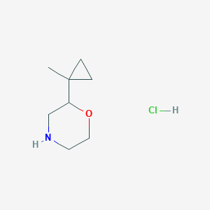 molecular formula C8H16ClNO B13508926 2-(1-Methylcyclopropyl)morpholine hydrochloride 