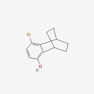 molecular formula C12H13BrO B13508928 6-Bromotricyclo[6.2.2.0,2,7]dodeca-2(7),3,5-trien-3-ol 