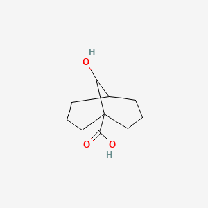 molecular formula C10H16O3 B13508933 9-Hydroxybicyclo[3.3.1]nonane-1-carboxylic acid 