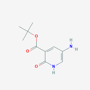 molecular formula C10H14N2O3 B13508956 tert-Butyl 5-amino-2-hydroxynicotinate 