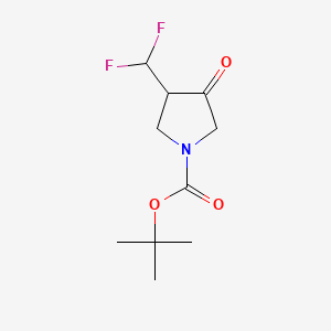 Tert-butyl 3-(difluoromethyl)-4-oxopyrrolidine-1-carboxylate