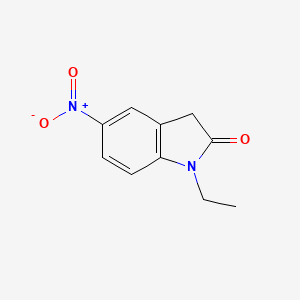 molecular formula C10H10N2O3 B13508987 1-ethyl-5-nitro-2,3-dihydro-1H-indol-2-one 