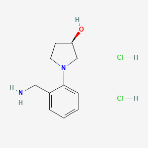 (3R)-1-[2-(aminomethyl)phenyl]pyrrolidin-3-ol dihydrochloride