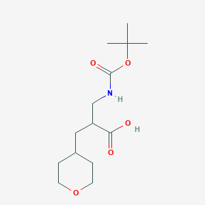 3-{[(Tert-butoxy)carbonyl]amino}-2-[(oxan-4-yl)methyl]propanoic acid