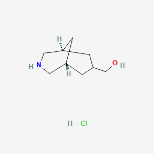 [(1R,5S,7s)-3-azabicyclo[3.3.1]nonan-7-yl]methanol hydrochloride