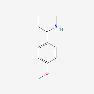 molecular formula C11H17NO B1350905 1-(4-methoxyphenyl)-N-methylpropan-1-amine CAS No. 40023-80-1