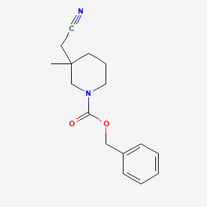 Benzyl 3-(cyanomethyl)-3-methylpiperidine-1-carboxylate