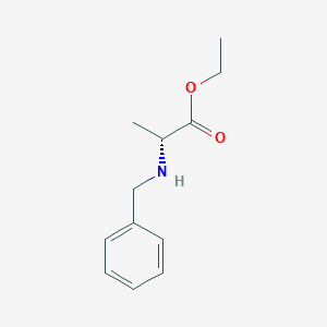 molecular formula C12H17NO2 B13509132 ethyl (2R)-2-(benzylamino)propanoate 