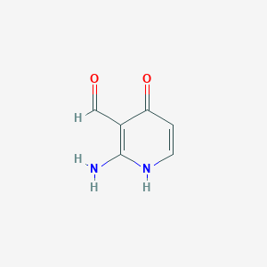 molecular formula C6H6N2O2 B13509135 2-Amino-4-hydroxynicotinaldehyde 