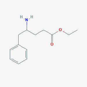 Ethyl 4-amino-5-phenylpentanoate