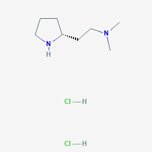 molecular formula C8H20Cl2N2 B13509141 dimethyl({2-[(2R)-pyrrolidin-2-yl]ethyl})amine dihydrochloride 