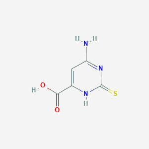 molecular formula C5H5N3O2S B1350915 6-Amino-2-sulfanylidene-2,3-dihydropyrimidine-4-carboxylic acid CAS No. 16490-16-7