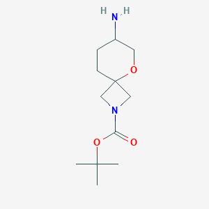 molecular formula C12H22N2O3 B13509151 Tert-butyl 7-amino-5-oxa-2-azaspiro[3.5]nonane-2-carboxylate 