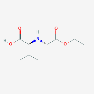 (2S)-2-{[(2S)-1-ethoxy-1-oxopropan-2-yl]amino}-3-methylbutanoicacid