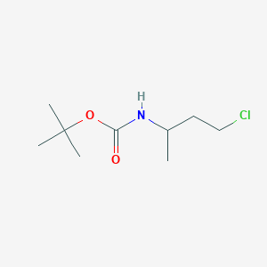 molecular formula C9H18ClNO2 B13509214 Tert-butyl (4-chlorobutan-2-yl)carbamate 