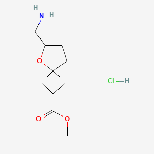 Methyl6-(aminomethyl)-5-oxaspiro[3.4]octane-2-carboxylatehydrochloride