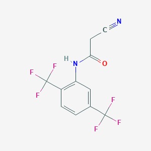 molecular formula C11H6F6N2O B13509236 N-[2,5-bis(trifluoromethyl)phenyl]-2-cyanoacetamide 