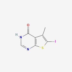 6-iodo-5-methyl-3H,4H-thieno[2,3-d]pyrimidin-4-one