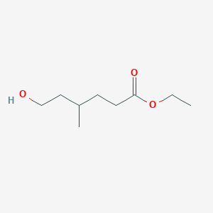 molecular formula C9H18O3 B13509287 Ethyl 6-hydroxy-4-methylhexanoate 