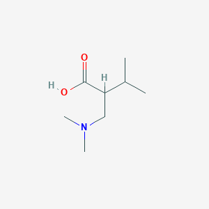 molecular formula C8H17NO2 B13509306 2-((Dimethylamino)methyl)-3-methylbutanoic acid 