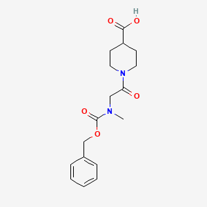 1-(2-{[(Benzyloxy)carbonyl](methyl)amino}acetyl)piperidine-4-carboxylic acid