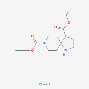 8-Tert-butyl 4-ethyl 1,8-diazaspiro[4.5]decane-4,8-dicarboxylate hydrochloride