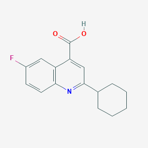 2-Cyclohexyl-6-fluoroquinoline-4-carboxylic acid