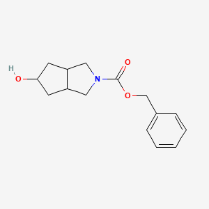 molecular formula C15H19NO3 B13509338 Benzyl 5-hydroxy-octahydrocyclopenta[c]pyrrole-2-carboxylate 