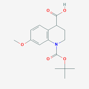 1-(tert-Butoxycarbonyl)-7-methoxy-1,2,3,4-tetrahydroquinoline-4-carboxylic acid