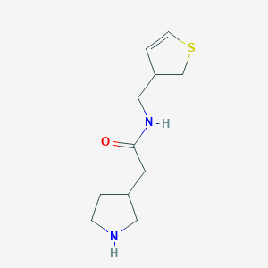 2-(Pyrrolidin-3-yl)-N-(thiophen-3-ylmethyl)acetamide