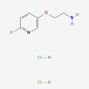 molecular formula C7H11Cl2FN2O B13509412 2-[(6-Fluoropyridin-3-yl)oxy]ethan-1-aminedihydrochloride 