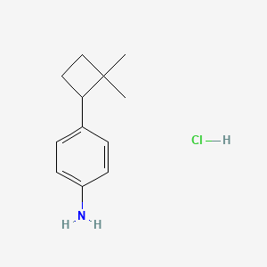 4-(2,2-Dimethylcyclobutyl)aniline hydrochloride