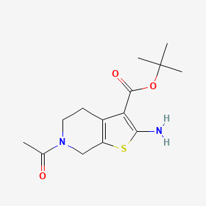 tert-butyl 6-acetyl-2-amino-4H,5H,6H,7H-thieno[2,3-c]pyridine-3-carboxylate