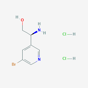 (2S)-2-amino-2-(5-bromopyridin-3-yl)ethan-1-oldihydrochloride