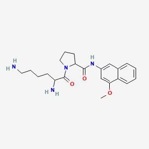 molecular formula C22H30N4O3 B1350947 1-(2,6-diaminohexanoyl)-N-(4-methoxynaphthalen-2-yl)pyrrolidine-2-carboxamide CAS No. 76122-98-0