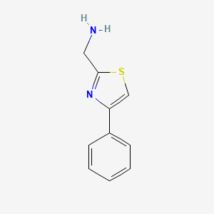 molecular formula C10H10N2S B1350949 (4-Phenylthiazol-2-yl)methanamine CAS No. 90916-45-3