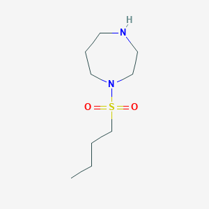 molecular formula C9H20N2O2S B13509498 1-(Butylsulfonyl)-1,4-diazepane 