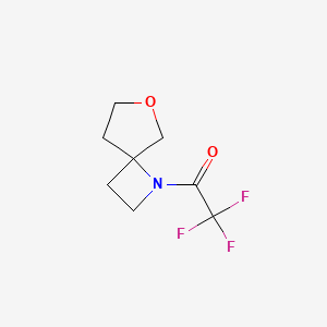 2,2,2-Trifluoro-1-{6-oxa-1-azaspiro[3.4]octan-1-yl}ethan-1-one