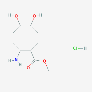 Methyl 2-amino-5,6-dihydroxycyclooctane-1-carboxylate hydrochloride