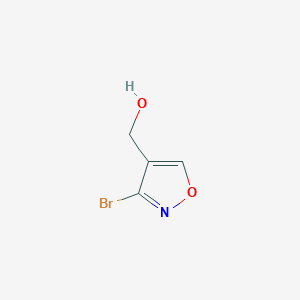 molecular formula C4H4BrNO2 B13509573 3-Bromo-4-isoxazolemethanol CAS No. 111303-37-8