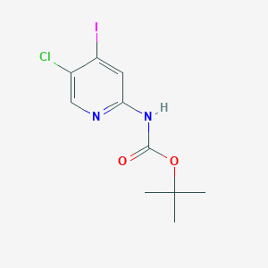 molecular formula C10H12ClIN2O2 B13509579 Tert-butyl 5-chloro-4-iodopyridin-2-ylcarbamate 