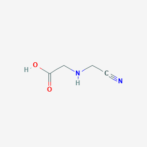 molecular formula C4H6N2O2 B13509598 N-(cyanomethyl)glycine 