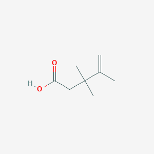 molecular formula C8H14O2 B13509620 3,3,4-Trimethylpent-4-enoic acid CAS No. 90370-81-3