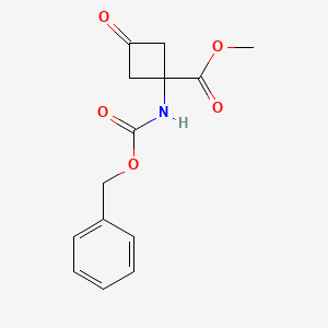 Methyl 1-(((benzyloxy)carbonyl)amino)-3-oxocyclobutane-1-carboxylate