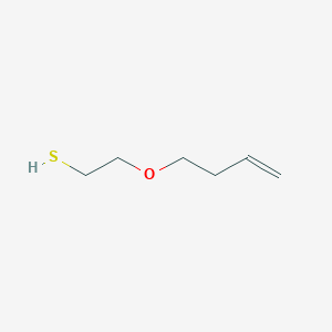 molecular formula C6H12OS B13509636 2-(But-3-en-1-yloxy)ethane-1-thiol 