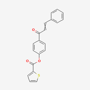 molecular formula C20H14O3S B1350967 4-Cinnamoylphenyl 2-thiophenecarboxylate 